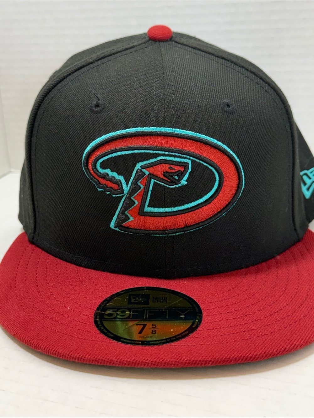 Arizona Diamondbacks  New Era On Field  Road 59fifty Cap 7 5/8 2tone